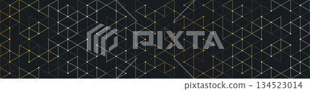 Abstract seamless pattern with a geometric background of polygonal golden lines. Stylish vector texture Abstract seamless pattern with a geometric background of polygonal golden lines. Stylish vector texture 134523014