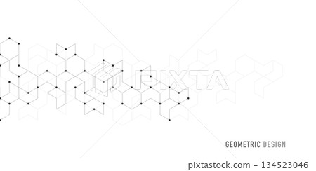 Abstract vector background with simple geometric figures and dots. Graphic design element and polygonal shape pattern Abstract vector background with simple geometric figures and dots. Graphic design element and polygonal shape pattern 134523046