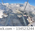 Aiguille du Midi glass observation deck with panoramic views of the Alps 134523244