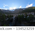 Swiss mountain resort Saas Fee 134523259
