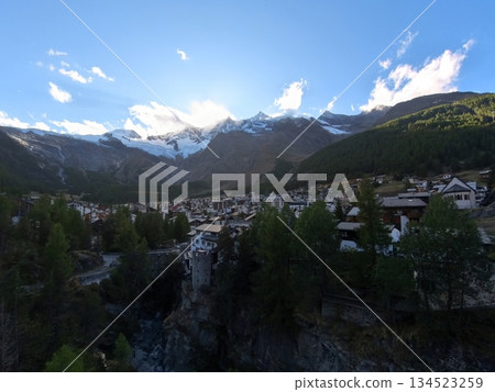 Swiss mountain resort Saas Fee Swiss mountain resort Saas Fee 134523259