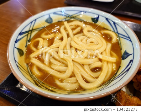 Curry udon from an udon specialty store 134523275