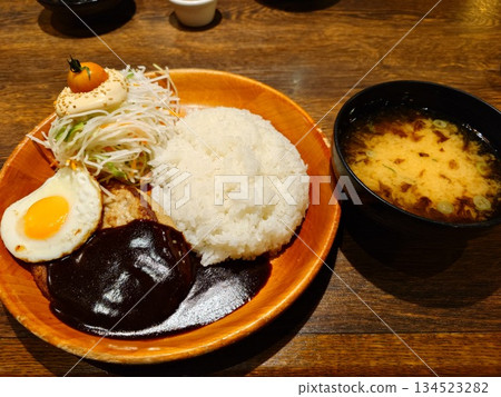 Hamburger Specialty Shop - Black Demi-Burgh Dish (Large Serving of Rice) 134523282