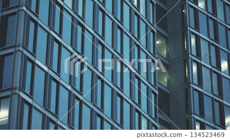 Modern Glass High Tower Facade 134523469