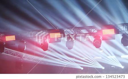 Rays And Colorful Stage Light Rays And Colorful Stage Light 134523473