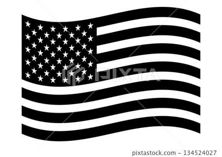 United States flag icon sign symbol. American flag icon. 134524027