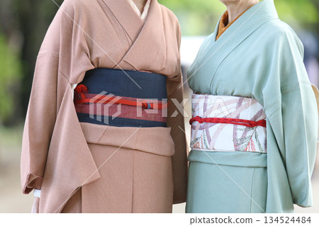 A woman in a kimono A woman in a kimono 134524484
