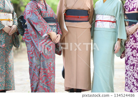 A woman in a kimono A woman in a kimono 134524486