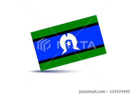 Australian Torres Strait Islander national symbol. The flag of the Australian Torres is a sign symbol. 134524493