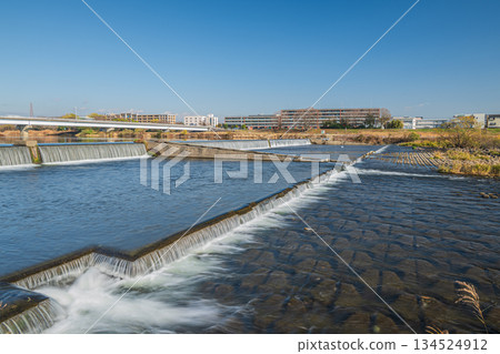 Katsura River Weir, Kyoto City Katsura River Weir, Kyoto City 134524912