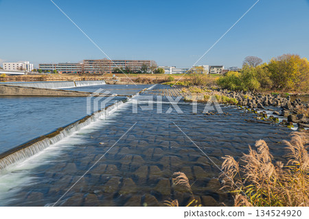 京都市桂川堰 134524920