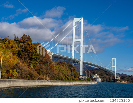 Akinada Bridge in autumn 134525360