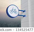 Business bicycle service concept, 3D rendering 134525477