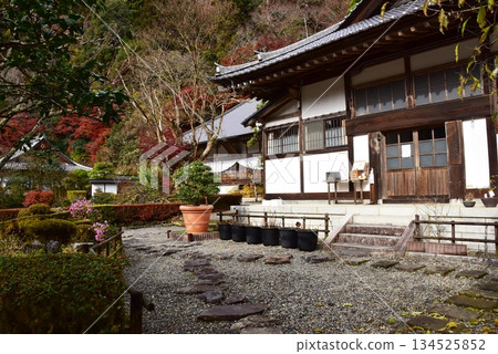 Tochigi Prefecture, Unganji Temple grounds and autumn leaves 134525852