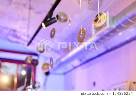 Luxurious Space With Golden Accents, Modern Stylish Environment With Shining Circular Decor Luxurious Space With Golden Accents, Modern Stylish Environment With Shining Circular Decor 134526234
