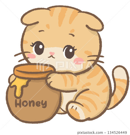 Cozy Honey Cat Clipart Cute Scottish Fold Kitten with Honey Jar Autumn Honeycomb Sweet Treat Illustration Kawaii Orange Cat for Stickers Planner Scrapbooking Crafts Cozy Honey Cat Clipart Cute Scottish Fold Kitten with Honey Jar Autumn Honeycomb Sweet Treat Illustration Kawaii Orange Cat for Stickers Planner Scrapbooking Crafts 134526449