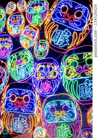 達摩霓虹燈照明 134526829