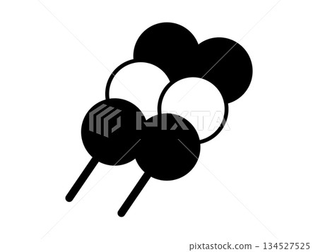 Monotone dumpling icon 134527525