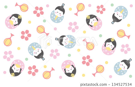Cute Daruma-shaped Hinamatsuri wallpaper Cute Daruma-shaped Hinamatsuri wallpaper 134527534