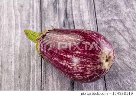 Stripped violet graffiti eggplant vegetable 134528119