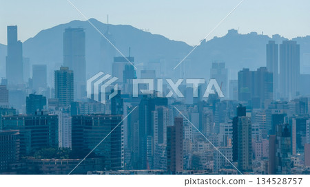 Dec 17 2025 Hong Kong Air Pollution Urban Smog Cityscape 134528757