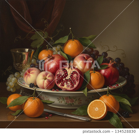 Auspicious fruit platter Auspicious fruit platter 134528830