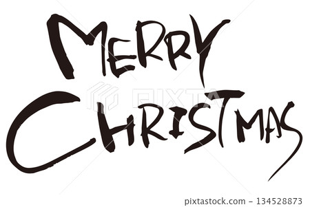 書法作品 矢量圖 聖誕快樂 134528873