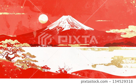 富士山 134529318
