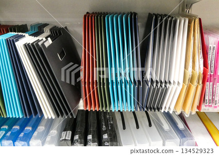 A variety of colorful files and uniquely designed files A variety of colorful files and uniquely designed files 134529323