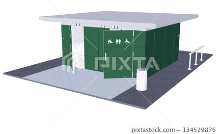 公共廁所外觀示意圖 134529876