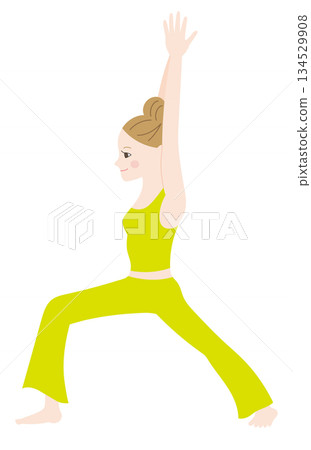 Yoga Hero Pose Green Yoga Hero Pose Green 134529908