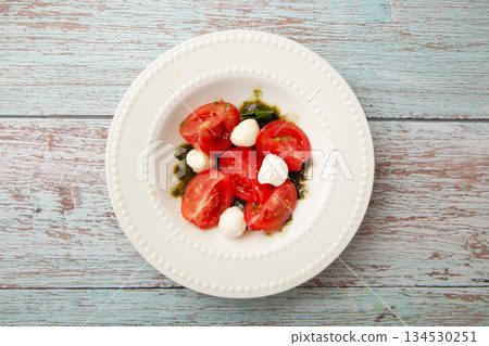 mini tomato caprese 134530251