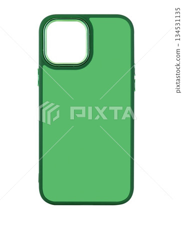 Silicone phone case on white background in insulation 134531135