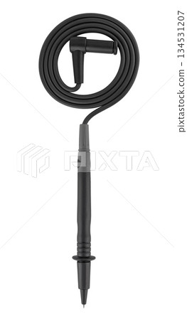 Multimeter probe, insulated, white background 134531207