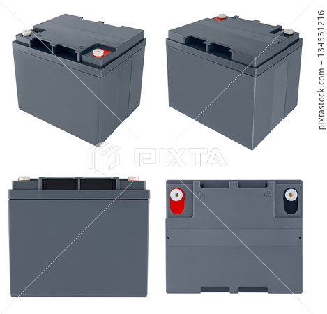 industrial gel battery, insulated on white background industrial gel battery, insulated on white background 134531216