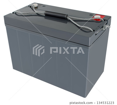 industrial gel battery, insulated on white background industrial gel battery, insulated on white background 134531223