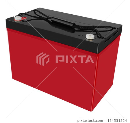 industrial gel battery, insulated on white background industrial gel battery, insulated on white background 134531224