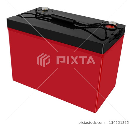 industrial gel battery, insulated on white background industrial gel battery, insulated on white background 134531225