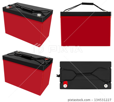 industrial gel battery, insulated on white background industrial gel battery, insulated on white background 134531227