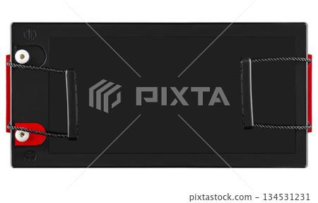 industrial gel battery, insulated on white background industrial gel battery, insulated on white background 134531231