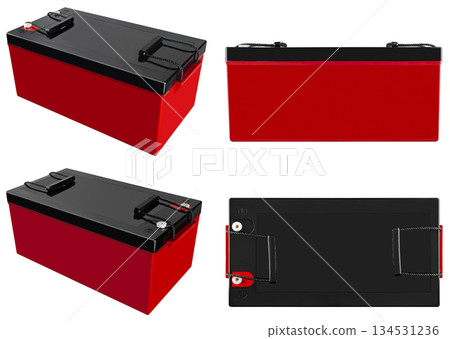 industrial gel battery, insulated on white background industrial gel battery, insulated on white background 134531236
