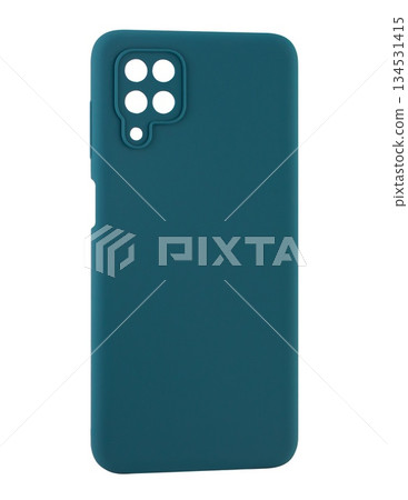 Silicone phone case, white background in insulation 134531415