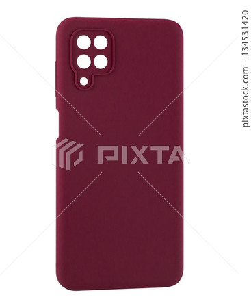 Silicone phone case, white background in insulation Silicone phone case, white background in insulation 134531420