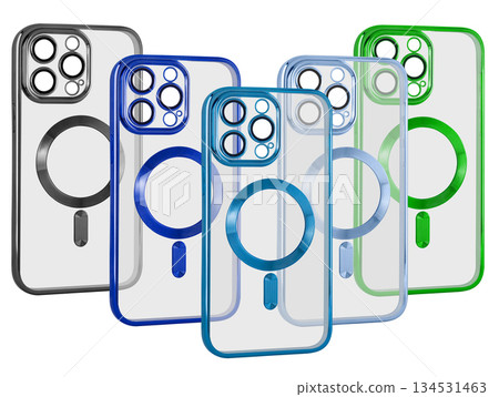 Silicone phone case, white background in insulation Silicone phone case, white background in insulation 134531463