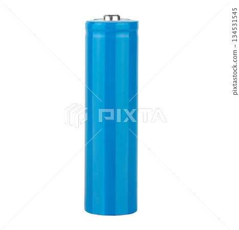 ICR18650 rechargeable battery, white background in insulation ICR18650 rechargeable battery, white background in insulation 134531545