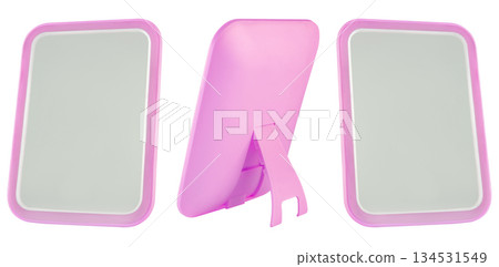cosmetic table mirror, on a white background in isolation 134531549