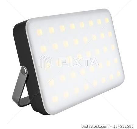 LED lantern with stand, on white background in insulation LED lantern with stand, on white background in insulation 134531595
