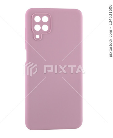 Silicone phone case, white background in insulation 134531606