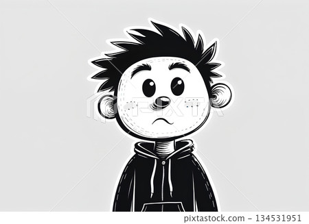 a man with a face 134531951