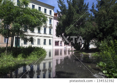 Flooding in Meyssen, Germany, in June 2013 134532392
